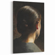 Dark Academia Wall Art - Vintage Gothic Woman in Profile from Behind