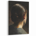 Dark Academia Wall Art - Vintage Gothic Woman in Profile from Behind