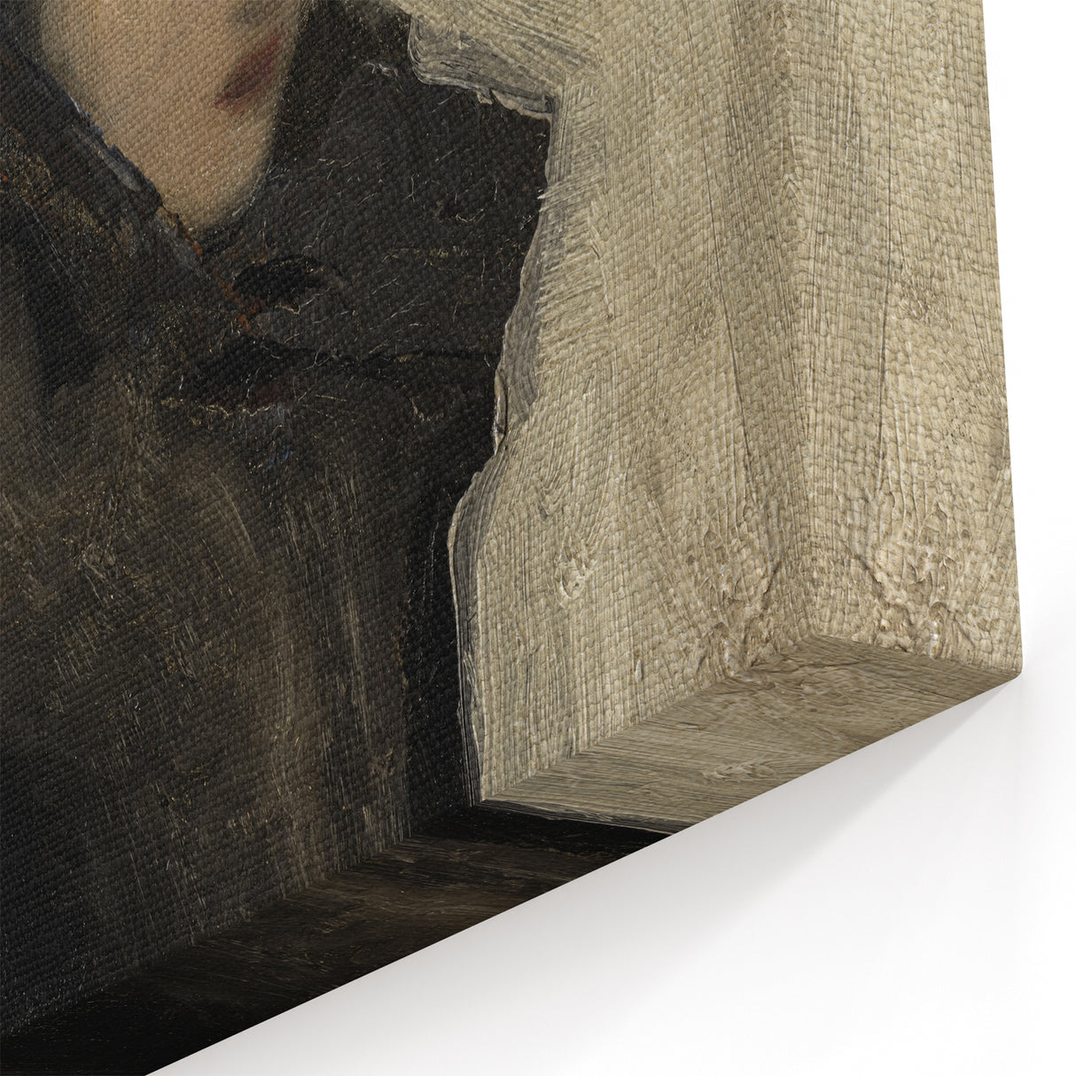 Dark Academia Wall Art - Gothic Woman in Winter for Moody Aesthetic Decor