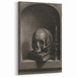 Dark Academia Wall Art - Gothic Skull and Candle Print for Classic Decor