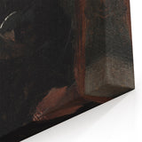 Dark Academia Wall Art - Red-Haired Woman Studying for Moody Gothic Decor