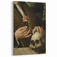 Dark Academia Wall Art - Hands with Skull and Flower for Gothic Decor