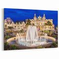 Mediterranean Wall Decor - Iconic Monaco Fountain and Casino View