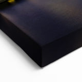 Monaco Framed Art - Illuminated Harbor at Twilight with Luxury Yachts