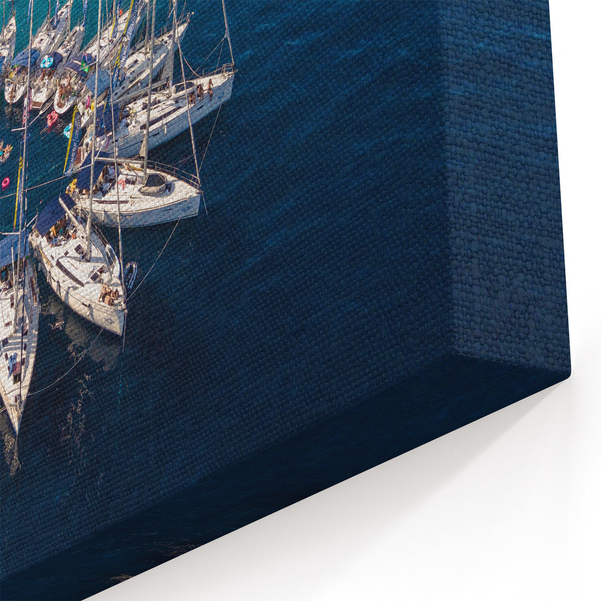 Scenic Monaco Art - Luxurious Yachts in Vibrant Mediterranean Waters