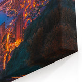 Europe Scenery Art - Captivating Night View of Monaco's Illuminated Coastline