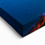 Europe Scenery Art - Captivating Night View of Monaco's Illuminated Coastline