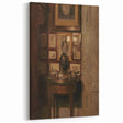Dark Academia Wall Art: Antique Interior with Artwork, Gothic Print