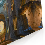 Monaco Framed Art - Stunning Cathedral Interior with Majestic Arches