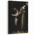 Dark Academia Wall Art: Two Women in Shadows, Vintage Gothic Print