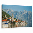Montenegro Wall Art - Scenic Perast Village and Mountains Reflection