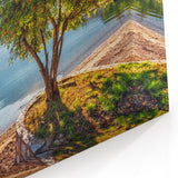Scenic Montenegro Prints - Coastal Tree with Mountain View Serenity