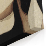 Dark Academia Wall Art: Woman with Raven in Silence, Gothic Print