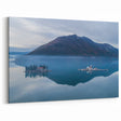 Montenegro Landscape Paintings - Misty Islands in the Bay of Kotor