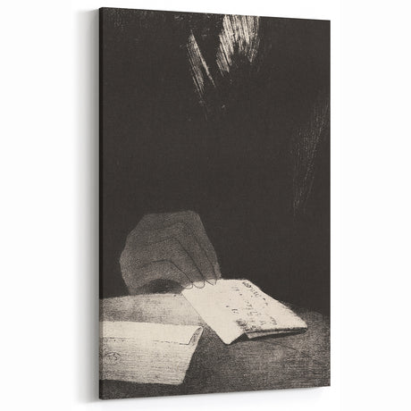 Gothic Wall Art | Mysterious Hand and Letter | Dark Gothic Decor Print