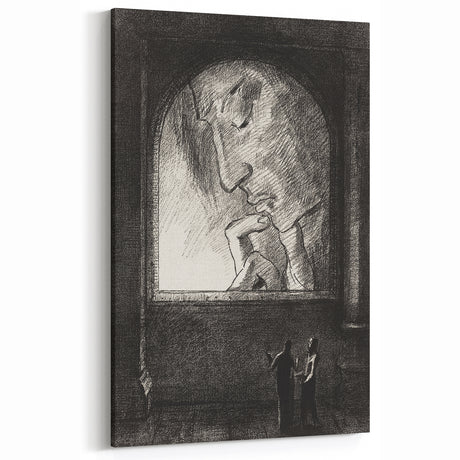 Gothic Wall Art | Dark Contemplation Scene | Mysterious Gothic Decor