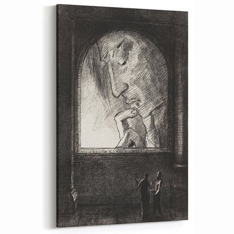 Gothic Wall Art | Dark Contemplation Scene | Mysterious Gothic Decor