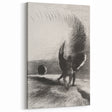 Gothic Wall Art | Winged Figures in Darkness | Gothic Decor Canvas Print