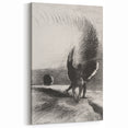 Gothic Wall Art | Winged Figures in Darkness | Gothic Decor Canvas Print