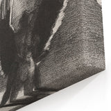 Gothic Wall Art | Winged Figures in Darkness | Gothic Decor Canvas Print