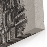Gothic Cathedral Art | Medieval Architecture Sketch | Gothic Wall Print