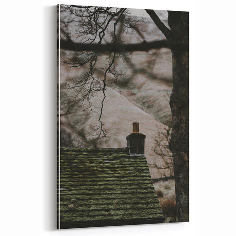 Mossy Roof Charm - Vintage Rustic Home Decor