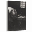 Gothic Wall Art | Dark Academia Art Print of Scholar Reading