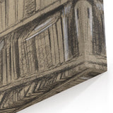 Gothic Wall Art | Dark Academia Bookshelf Print for Intellectual Decor