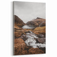 Rustic Wall Art - Majestic Mountain and Stream Landscape for Cozy Decor