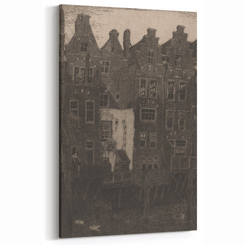 Vintage Gothic Print: Dark Medieval Architecture in Gothic Wall Art