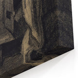 Gothic Wall Art: Dark Candlelit Still Life in Vintage Gothic Print