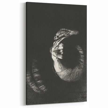 Gothic Wall Art: Dark Ram Skull in Vintage Gothic Print Design