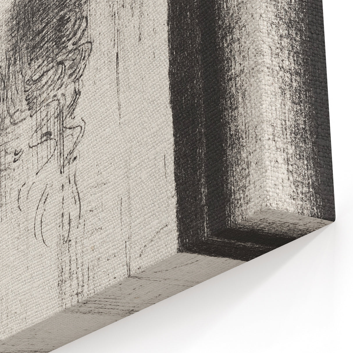 Gothic Wall Art: Mysterious Portrait in Shadowy Gothic Frame Design