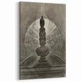 Gothic Wall Art - Medieval Bust with Dark Raven in Vintage Gothic Print