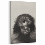 Gothic Wall Art - Cyclops Portrait in Mysterious Vintage Gothic Print
