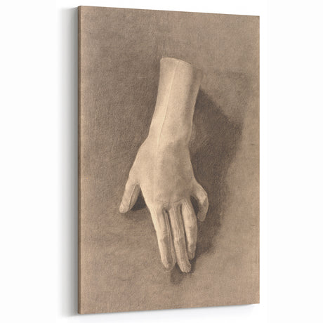 Gothic Wall Art - Mysterious Hand Study in Vintage Dark Decor Style
