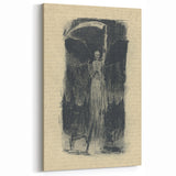Mysterious Gothic Artworks – Vintage Gothic Print of Grim Reaper Figure