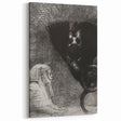 Gothic Wall Art – Vintage Gothic Print of Sphinx and Dark Figure