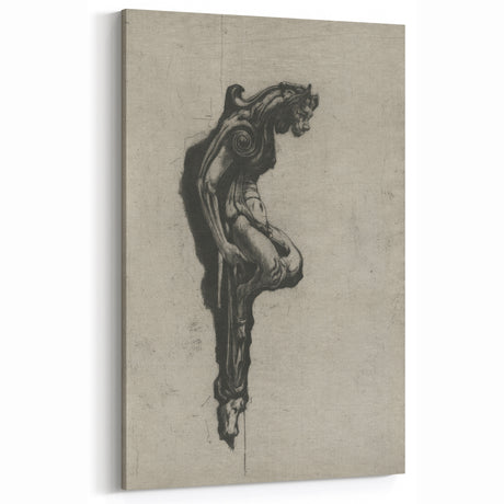 Gothic Wall Art | Mysterious Gargoyle Artwork | Medieval Gothic Prints