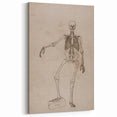 Gothic Wall Art | Skeleton Illustration | Dark Decor Style