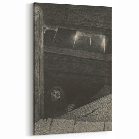 Gothic Wall Art | Dark Creature Illustration | Mysterious Gothic Art