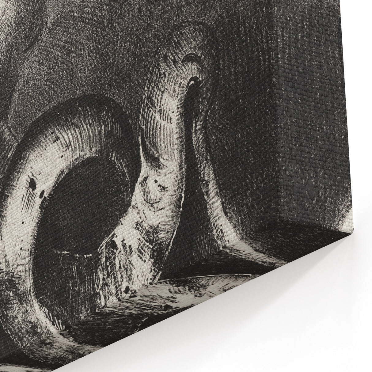 Gothic Wall Art | Serpent Creature Illustration | Dark Decor Style