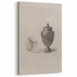 Gothic Wall Art | Skull and Urn Illustration | Dark Decor Style