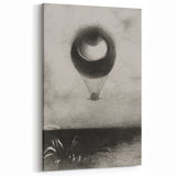 Gothic Wall Art | Surreal Eye Balloon Illustration | Dark Decor Style