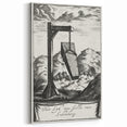 Gothic Wall Art | Hanging Coffin Illustration | Dark Decor Style