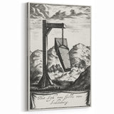 Gothic Wall Art | Hanging Coffin Illustration | Dark Decor Style