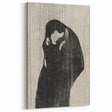 Gothic Embrace Wall Art – Elegant and Moody Dark Decor Canvas Print