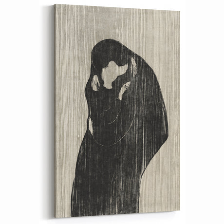 Gothic Embrace Wall Art – Elegant and Moody Dark Decor Canvas Print