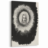 Gothic Halo Portrait – Dark and Mystical Gothic Wall Art Canvas Print
