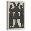 Gothic Angelic Figures – Dark Medieval Gothic Wall Art Canvas Print
